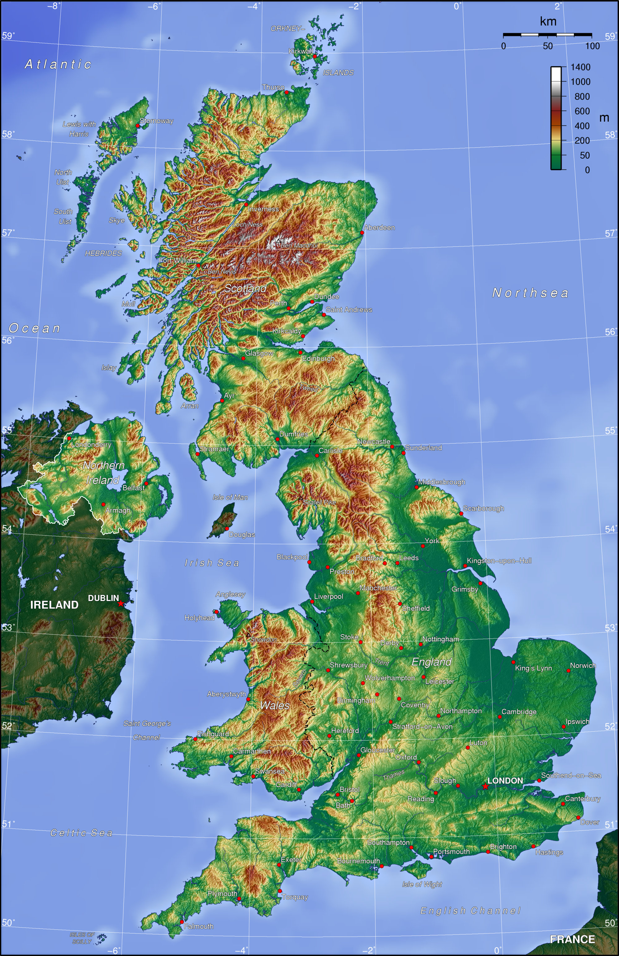 Map colored by elevation like UK topo map | Locus Map - help desk