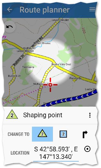 Move Route Planner Focus Window To Moved Waypoint Locus Map